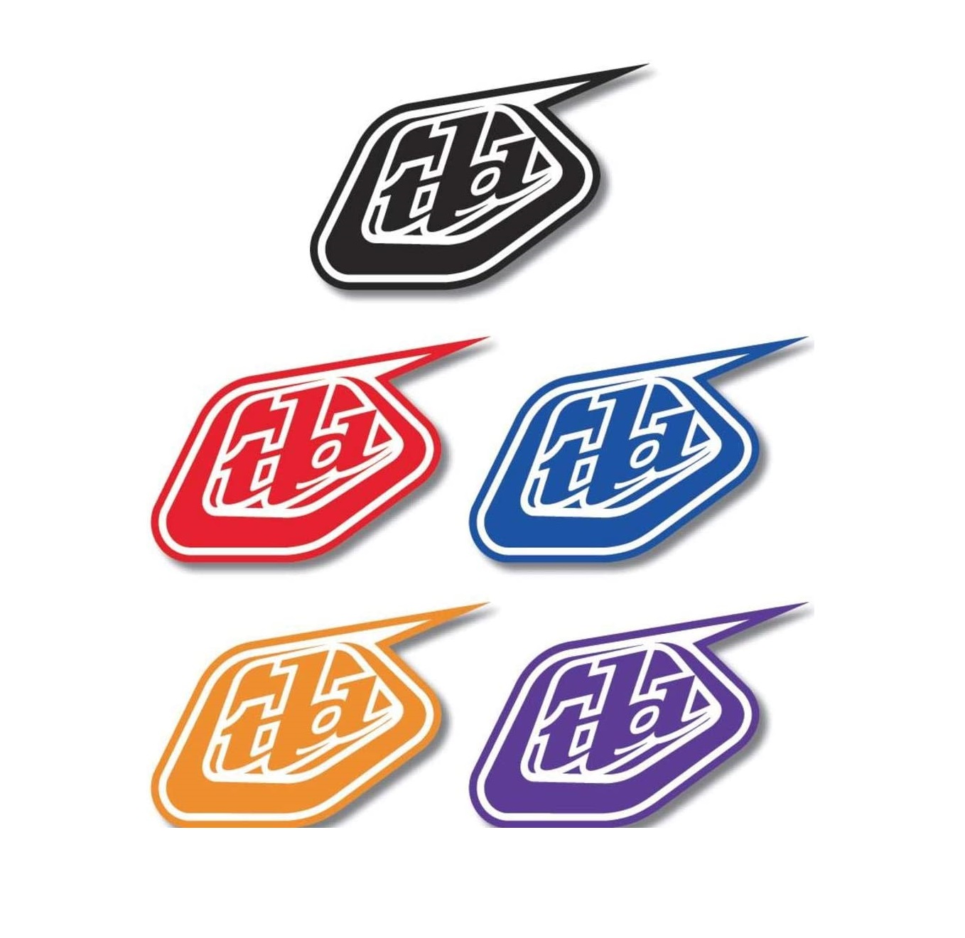 TROY LEE DESIGNS SHIELD DECAL, ORANGE, 6" TROY LEE DESIGNS SHIELD DECAL, ORANGE, 6"