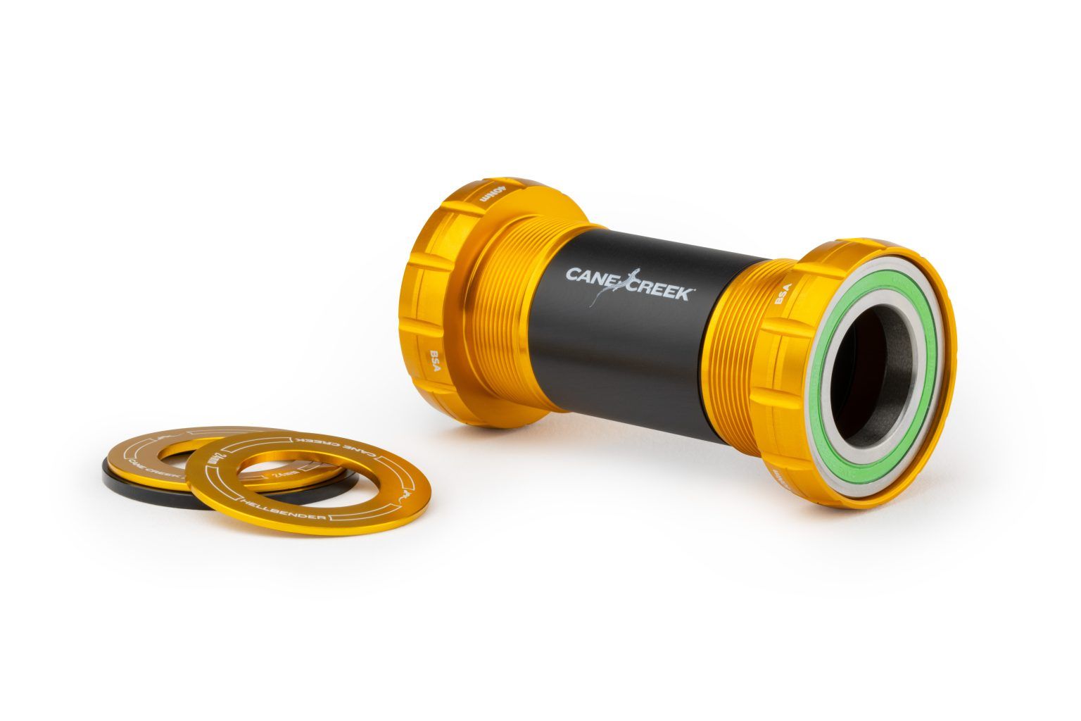 CANE CREEK HELLBENDER 70 BSA30 BOTTOM BRACKETS, STAINLESS STEEL, THREAD FIT, 24MM, 68/73MM, GOLD CANE CREEK HELLBENDER 70 BSA30 BOTTOM BRACKETS, STAINLESS STEEL, THREAD FIT, 24MM, 68/73MM, GOLD