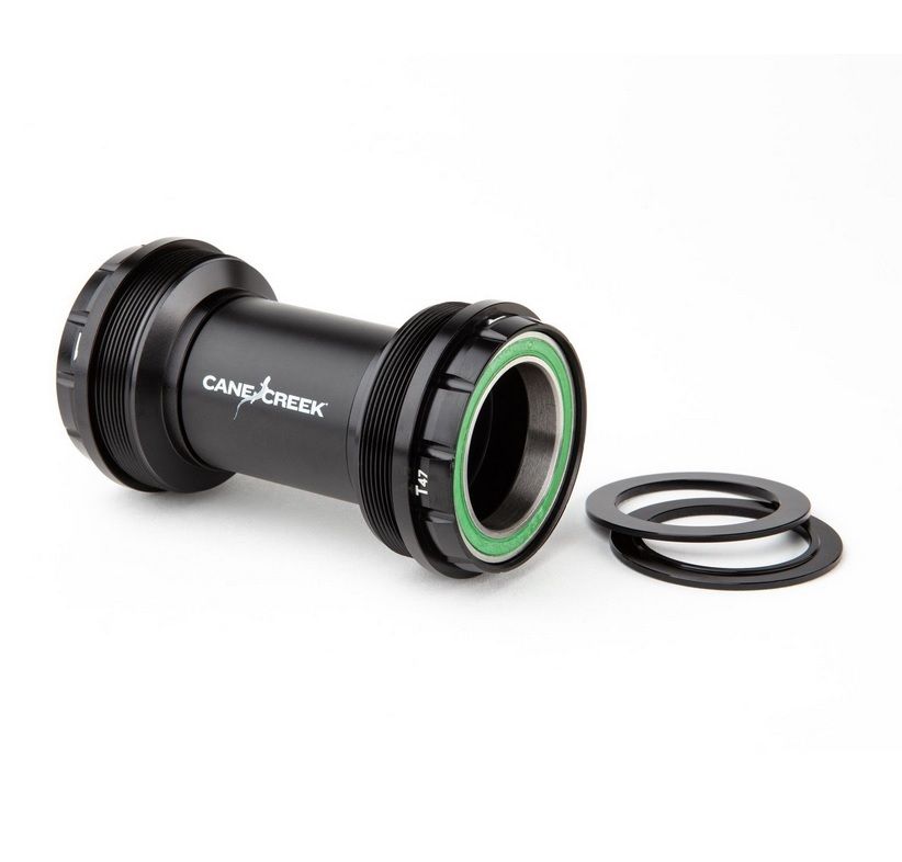 CANE CREEK HELLBENDER 70 T47 BOTTOM BRACKETS, STAINLESS STEEL, THREAD FIT, 24MM, 68/73MM, BLACK CANE CREEK HELLBENDER 70 T47 BOTTOM BRACKETS, STAINLESS STEEL, THREAD FIT, 24MM, 68/73MM, BLACK
