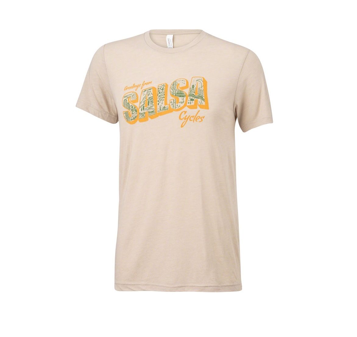 SALSA WISH YOU WHERE HERE MENS T-SHIRT, NATURAL, S SALSA WISH YOU WHERE HERE MENS T-SHIRT, NATURAL, S