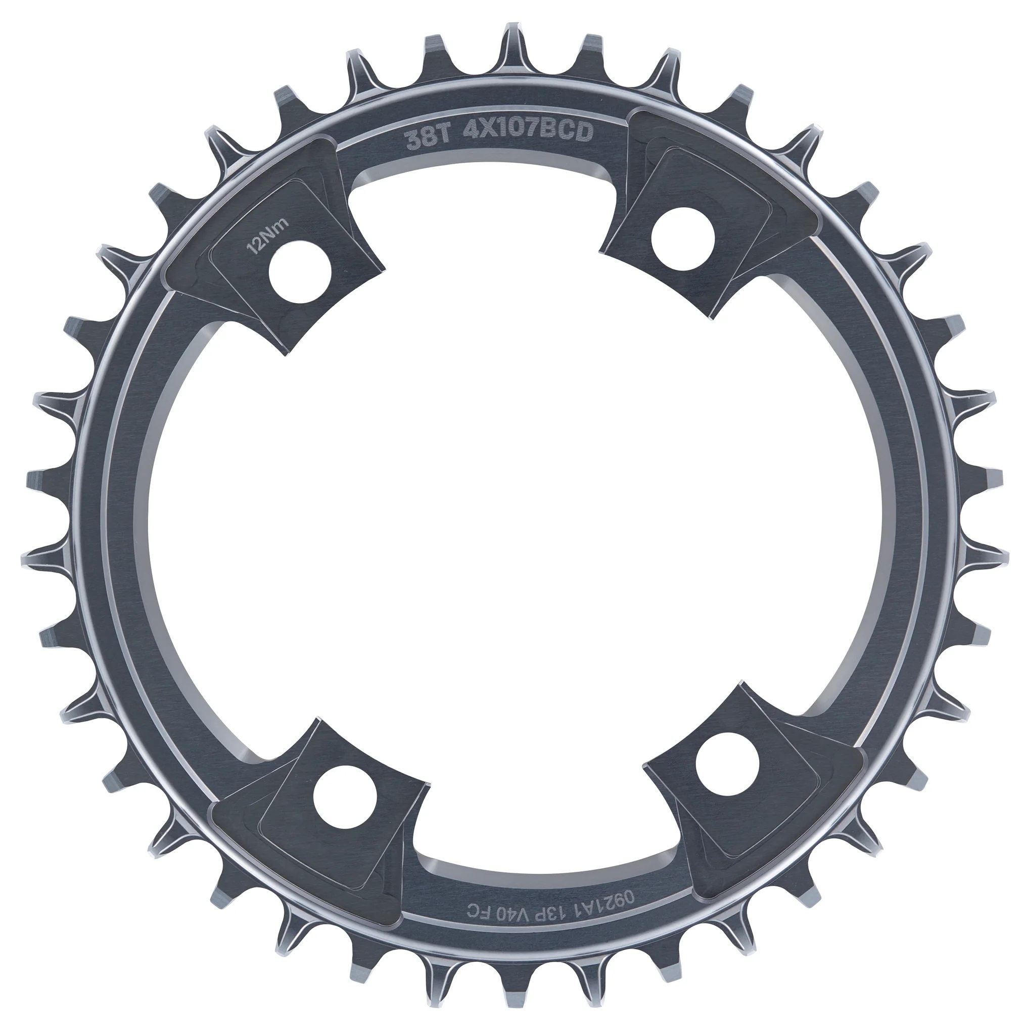 E*THIRTEEN HELIX R GUIDERING CHAINRING, 40 T., 107BCD, 11/12-SPD, GREY E*THIRTEEN HELIX R GUIDERING CHAINRING, 40 T., 107BCD, 11/12-SPD, GREY
