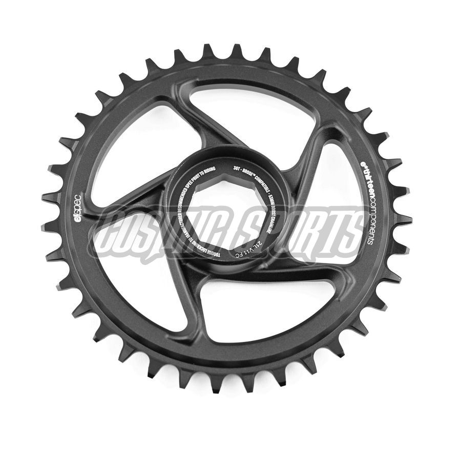 E*THIRTEEN | E*SPEC ALUMINUM DIRECT MOUNT CHAINRING | 34T | BROSE S MAG | BLACK E*THIRTEEN | E*SPEC ALUMINUM DIRECT MOUNT CHAINRING | 34T | BROSE S MAG | BLACK