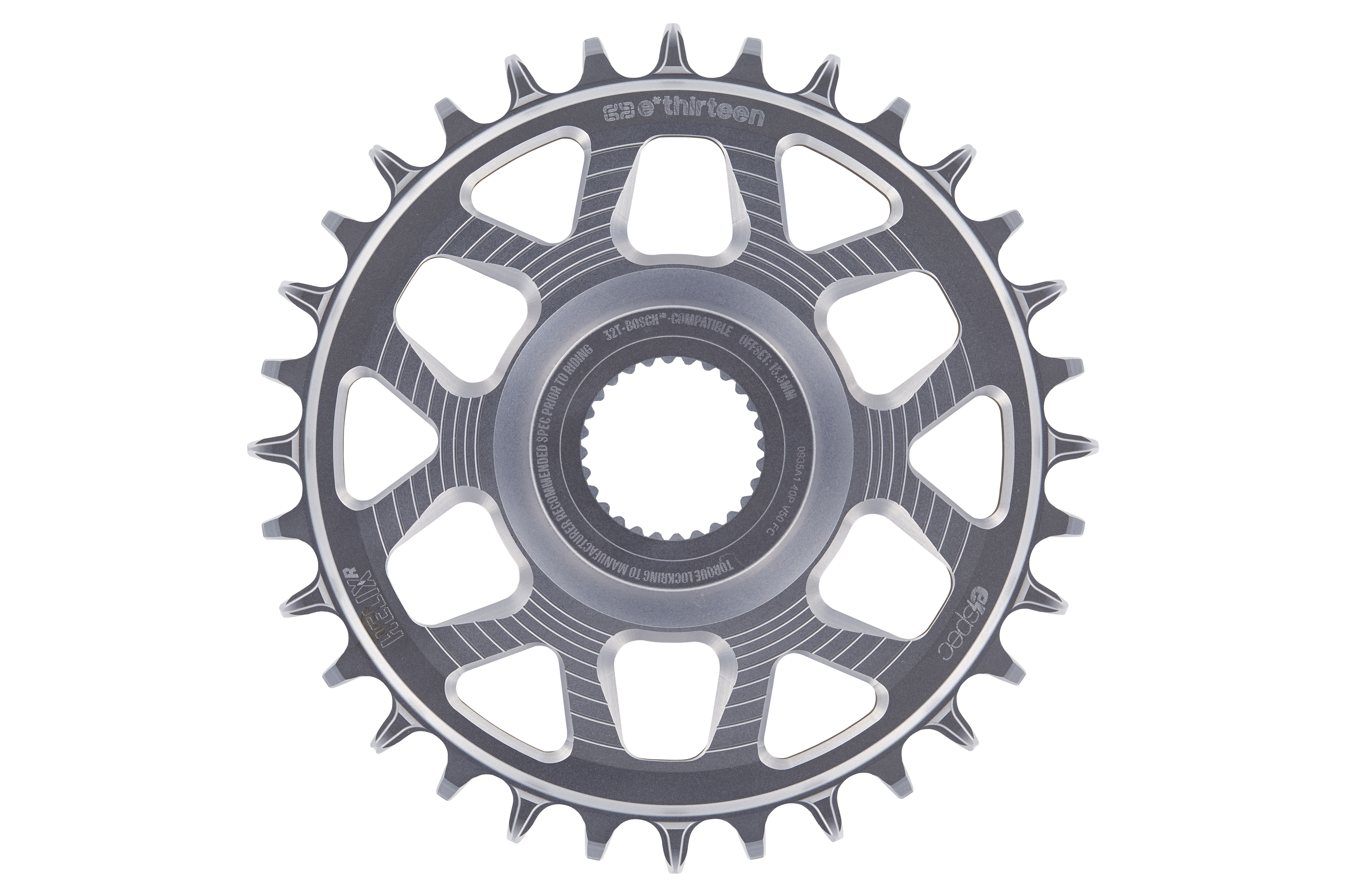 E*THIRTEEN HELIX R E*SPEC SRAM DIRECT MOUNT CHAINRING, BOSCH SX/CX GEN4, 34 T., 11/12-SPD, SILVER E*THIRTEEN HELIX R E*SPEC SRAM DIRECT MOUNT CHAINRING, BOSCH SX/CX GEN4, 34 T., 11/12-SPD, SILVER