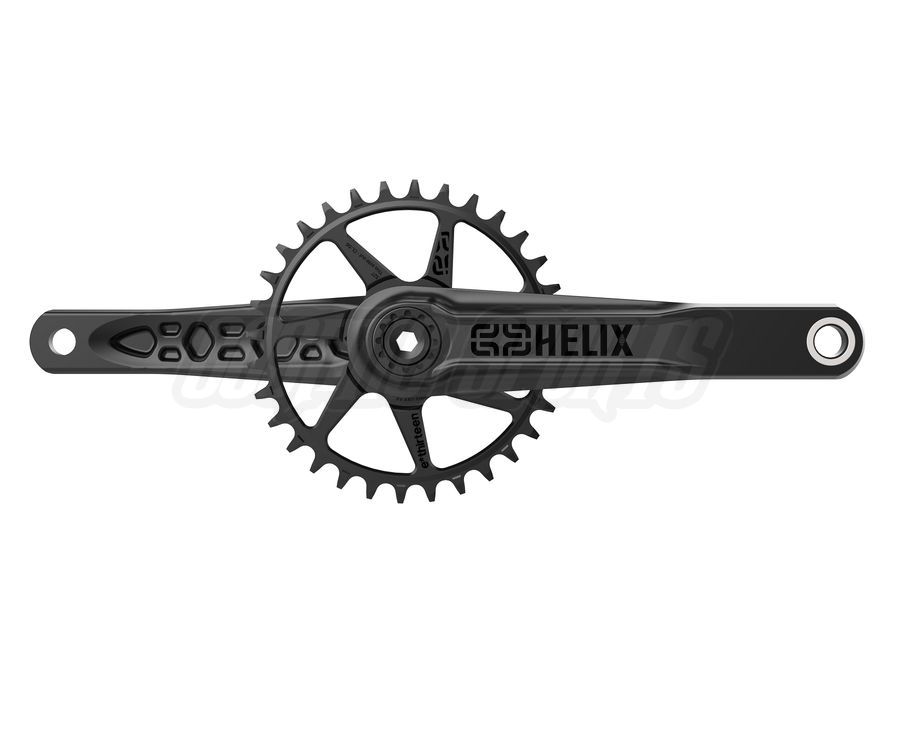 E*THIRTEEN HELIX CRANK, 175MM, 73MM, 30MM, SELF EXTRACTOR, BLACK E*THIRTEEN HELIX CRANK, 175MM, 73MM, 30MM, SELF EXTRACTOR, BLACK