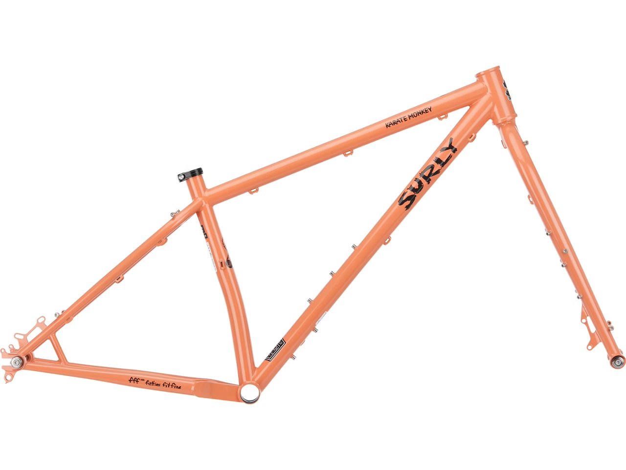 SURLY KARATE MONKEY MTB FRAME KIT, 27.5+/29", PEACH SALMON SUNDAE, S SURLY KARATE MONKEY MTB FRAME KIT, 27.5+/29", PEACH SALMON SUNDAE, S