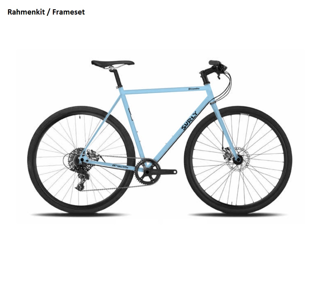 SURLY PREAMBLE ALL-ROAD FRAME KIT, 650B, SKYRIM BLUE, XS SURLY PREAMBLE ALL-ROAD FRAME KIT, 650B, SKYRIM BLUE, XS