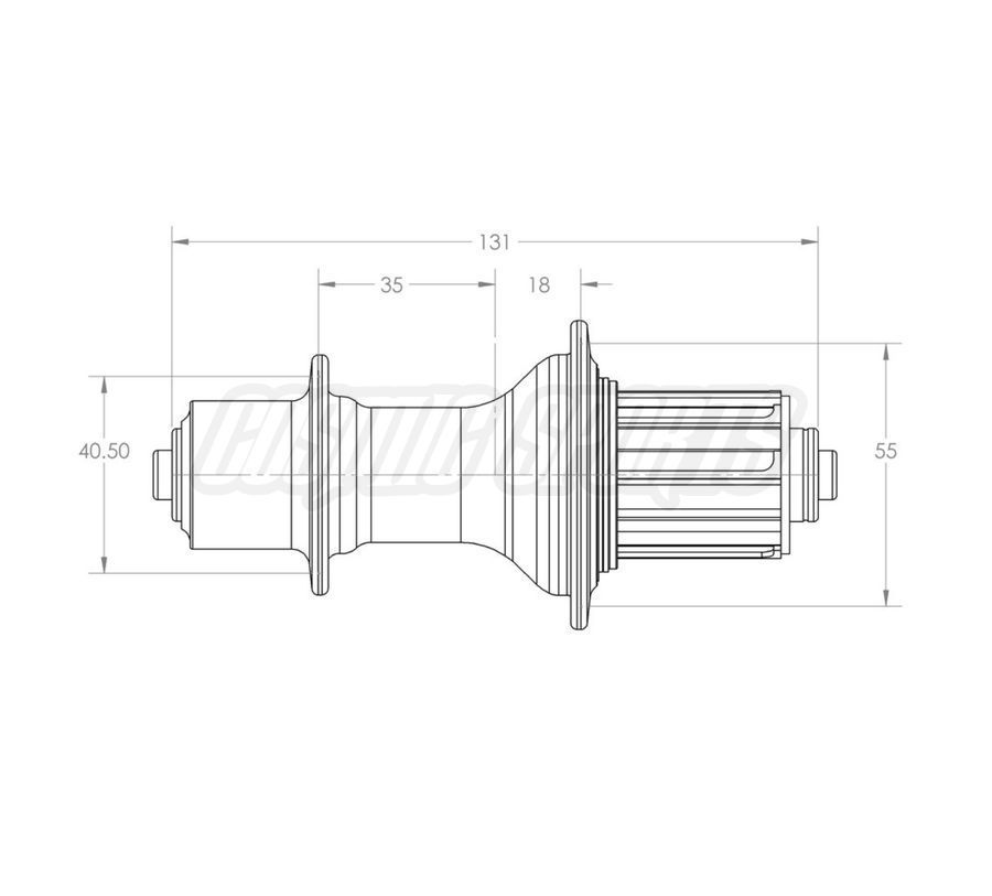 WHITE INDUSTRIES T11 HUB REAR, 130X10MM QR, 32 H., SHIMANO HG WHITE INDUSTRIES T11 HUB REAR, 130X10MM QR, 32 H., SHIMANO HG