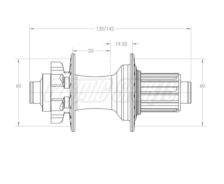 WHITE INDUSTRIES XMR 6-BOLT DISC HUB REAR, 135X10MM QR, 32 H., SHIMANO HG WHITE INDUSTRIES XMR 6-BOLT DISC HUB REAR, 135X10MM QR, 32 H., SHIMANO HG