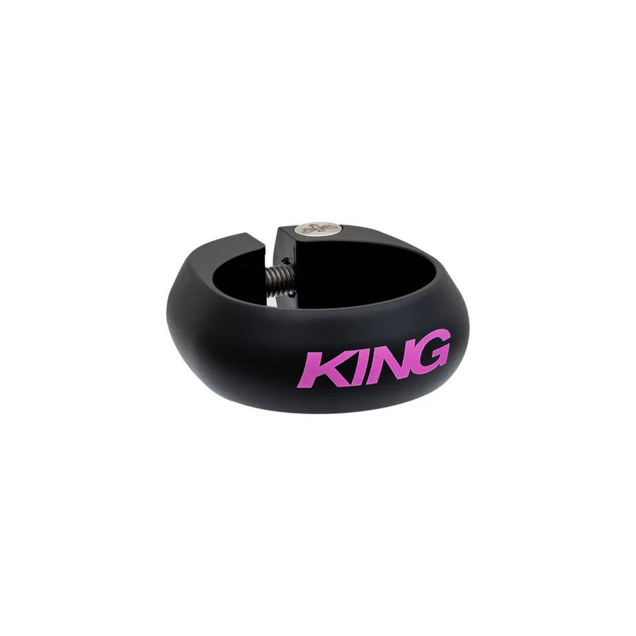CHRIS KING SEATPOST COLLAR, 30.0MM, TWO TONE BLACK/PUNCH CHRIS KING SEATPOST COLLAR, 30.0MM, TWO TONE BLACK/PUNCH
