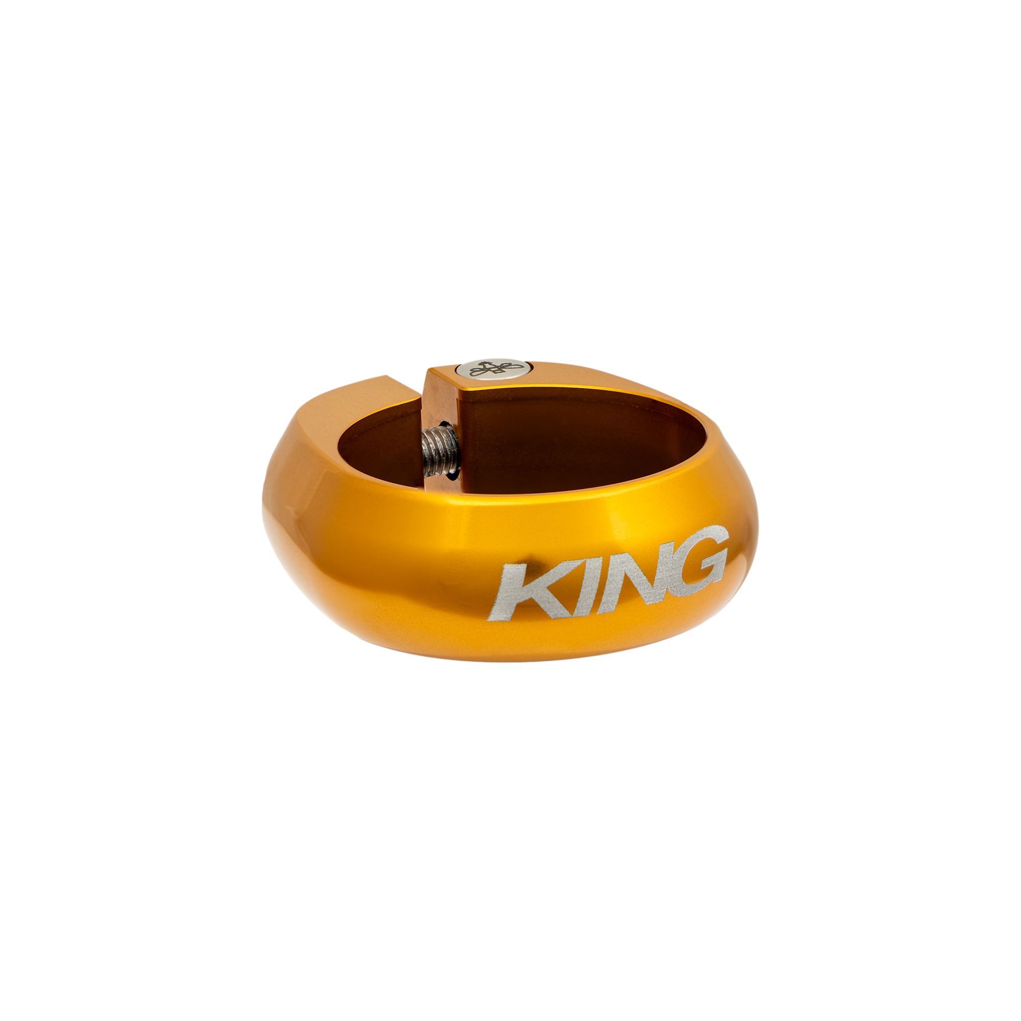 CHRIS KING SEATPOST COLLAR, 31.8MM, GOLD CHRIS KING SEATPOST COLLAR, 31.8MM, GOLD
