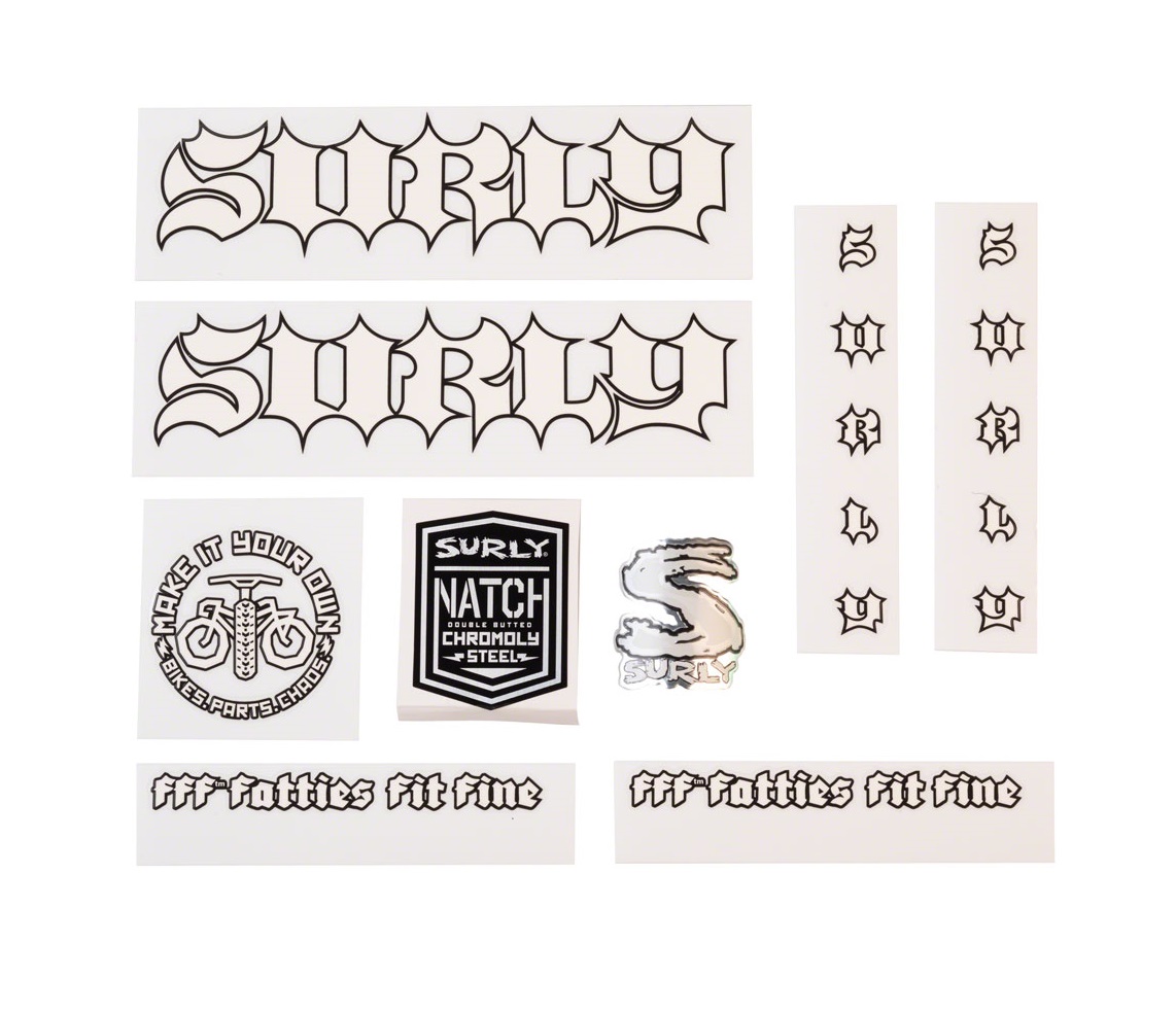 SURLY BORN TO LOSE MAKE IT YOUR OWN DECAL SET, WHITE SURLY BORN TO LOSE MAKE IT YOUR OWN DECAL SET, WHITE
