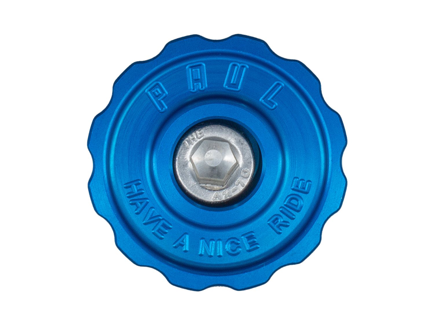 PAUL COMPONENT KLAMPER STEM CAP, 1 1/8", BLUE PAUL COMPONENT KLAMPER STEM CAP, 1 1/8", BLUE