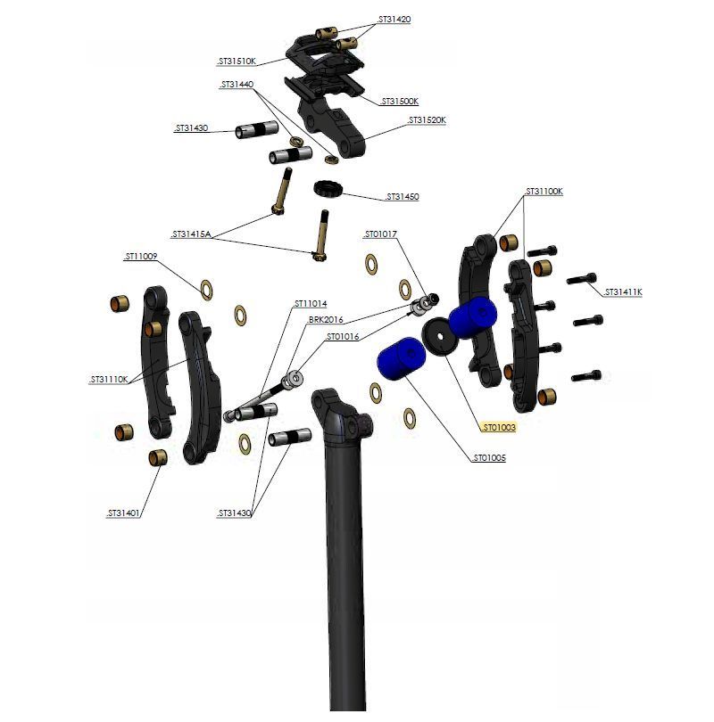 CANE CREEK ELASTOMER COUPLER, THUDBUSTER G3 LT CANE CREEK ELASTOMER COUPLER, THUDBUSTER G3 LT