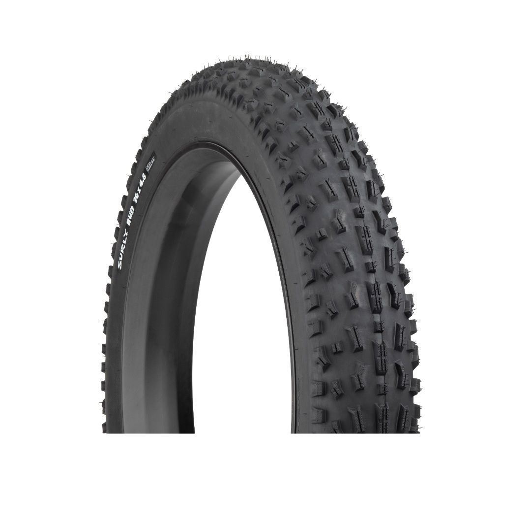 SURLY BUD FATBIKE FOLDING TIRE, 26X4.80", 120-559, 120TPI, TUBELESS READY SURLY BUD FATBIKE FOLDING TIRE, 26X4.80", 120-559, 120TPI, TUBELESS READY
