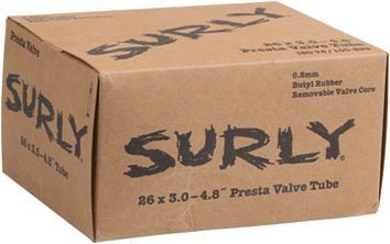 SURLY FATBIKE ULTRALIGHT TUBE, PRESTA, 26X3.00-4.80", 0.8MM, FV SURLY FATBIKE ULTRALIGHT TUBE, PRESTA, 26X3.00-4.80", 0.8MM, FV