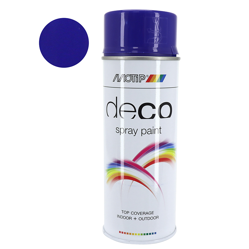 BOMBE DE PEINTURE MOTIP DECO GLYCERO BRILLANT BLEU OUTREMER AEROSOL 400ML (01684) BOMBE DE PEINTURE MOTIP DECO GLYCERO BRILLANT BLEU OUTREMER AEROSOL 400ML (01684)
