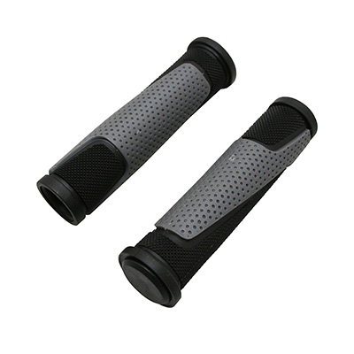 POIGNEE VTT PROGRIP 807 DOUBLE DENSITE OPEN END NOIR-GRIS DIAM 28 125MM (LIVRE AVEC EMBOUTS) (PAIRE) POIGNEE VTT PROGRIP 807 DOUBLE DENSITE OPEN END NOIR-GRIS DIAM 28 125MM (LIVRE AVEC EMBOUTS) (PAIRE)