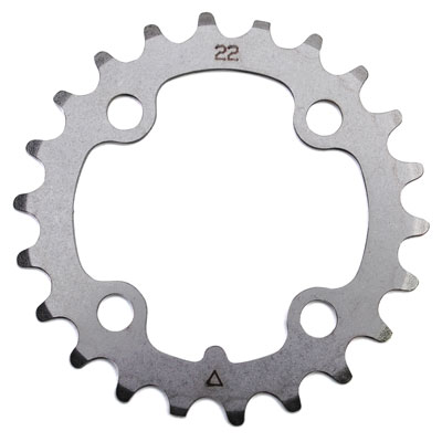 PLATEAU VTT 4BRA D.64 STRONGLIGHT 22DTS TRIPLE INTERIEUR ARGENT ACIER 8-9V. PLATEAU VTT 4BRA D.64 STRONGLIGHT 22DTS TRIPLE INTERIEUR ARGENT ACIER 8-9V.