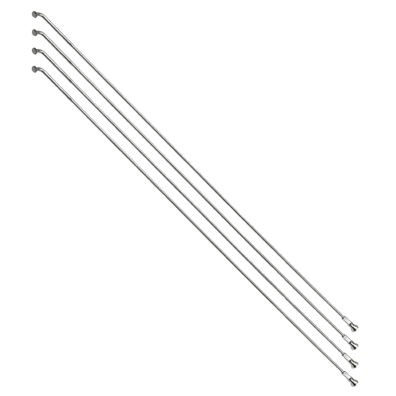 RAYON RENFORCE INOX ARGENT 2,0MM AVEC TETE COUDEE EN 2,3MM L 245MM AVEC ECROUS (VENDU PAR 4) RAYON RENFORCE INOX ARGENT 2,0MM AVEC TETE COUDEE EN 2,3MM L 245MM AVEC ECROUS (VENDU PAR 4)