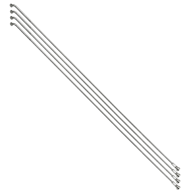 RAYON RENFORCE INOX ARGENT 2,0MM AVEC TETE COUDEE EN 2,3MM L 272MM AVEC ECROUS (VENDU PAR 4) RAYON RENFORCE INOX ARGENT 2,0MM AVEC TETE COUDEE EN 2,3MM L 272MM AVEC ECROUS (VENDU PAR 4)