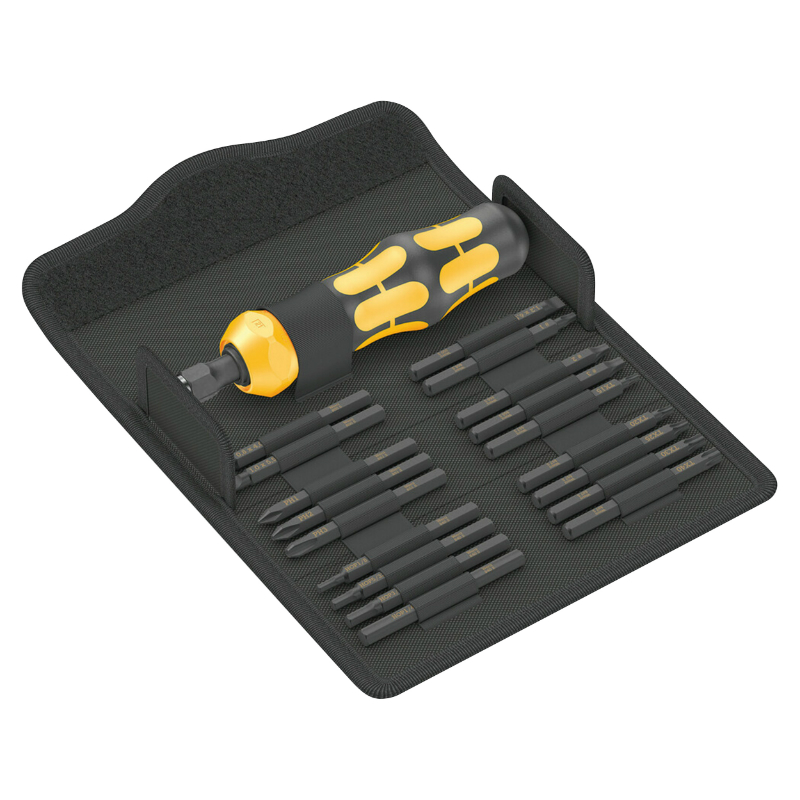TOURNEVIS A FRAPPER WERA 900 KOMPAKT EMBOUTS-LAMES INTERCHANGEABLES NOIR-JAUNE (SET 19 PIECES) -MARQUE ALLEMANDE POUR LES ATELIERS- TOURNEVIS A FRAPPER WERA 900 KOMPAKT EMBOUTS-LAMES INTERCHANGEABLES NOIR-JAUNE (SET 19 PIECES) -MARQUE ALLEMANDE POUR LES ATELIERS-