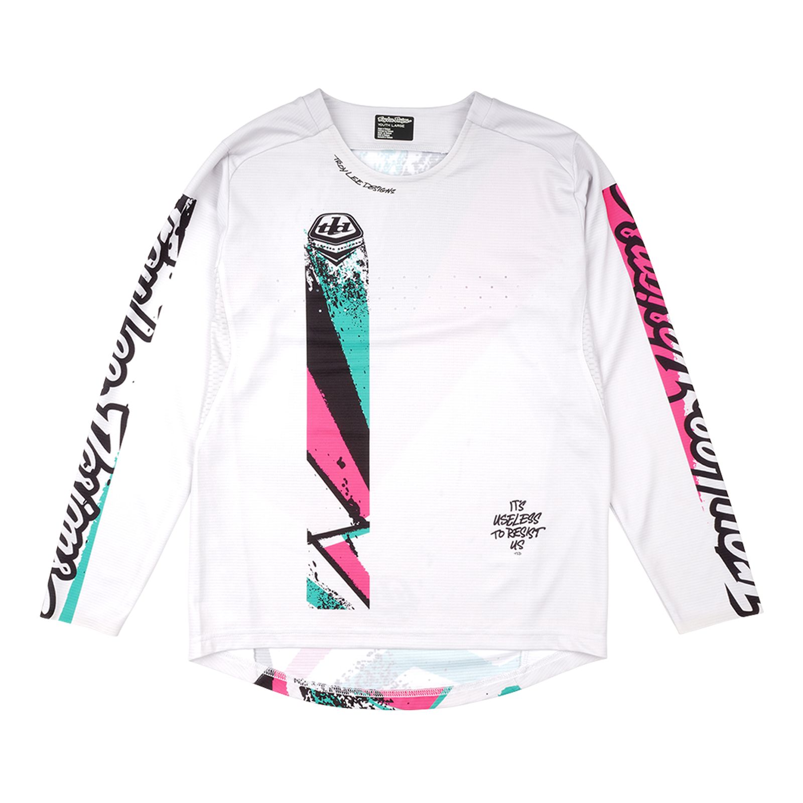 TROY LEE DESIGNS SPRINT JERSEY, FULL PULL, CHALK, YOUTH XL, XL, YOUTH TROY LEE DESIGNS SPRINT JERSEY, FULL PULL, CHALK, YOUTH XL, XL, YOUTH