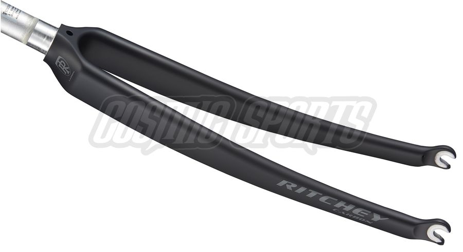 RITCHEY COMP ROAD CARBON FORK, 700C, 368MM, 43MM, 100X9MM QR, 25.4-26.8, RIM BRAKE, MATTE CARBON UD