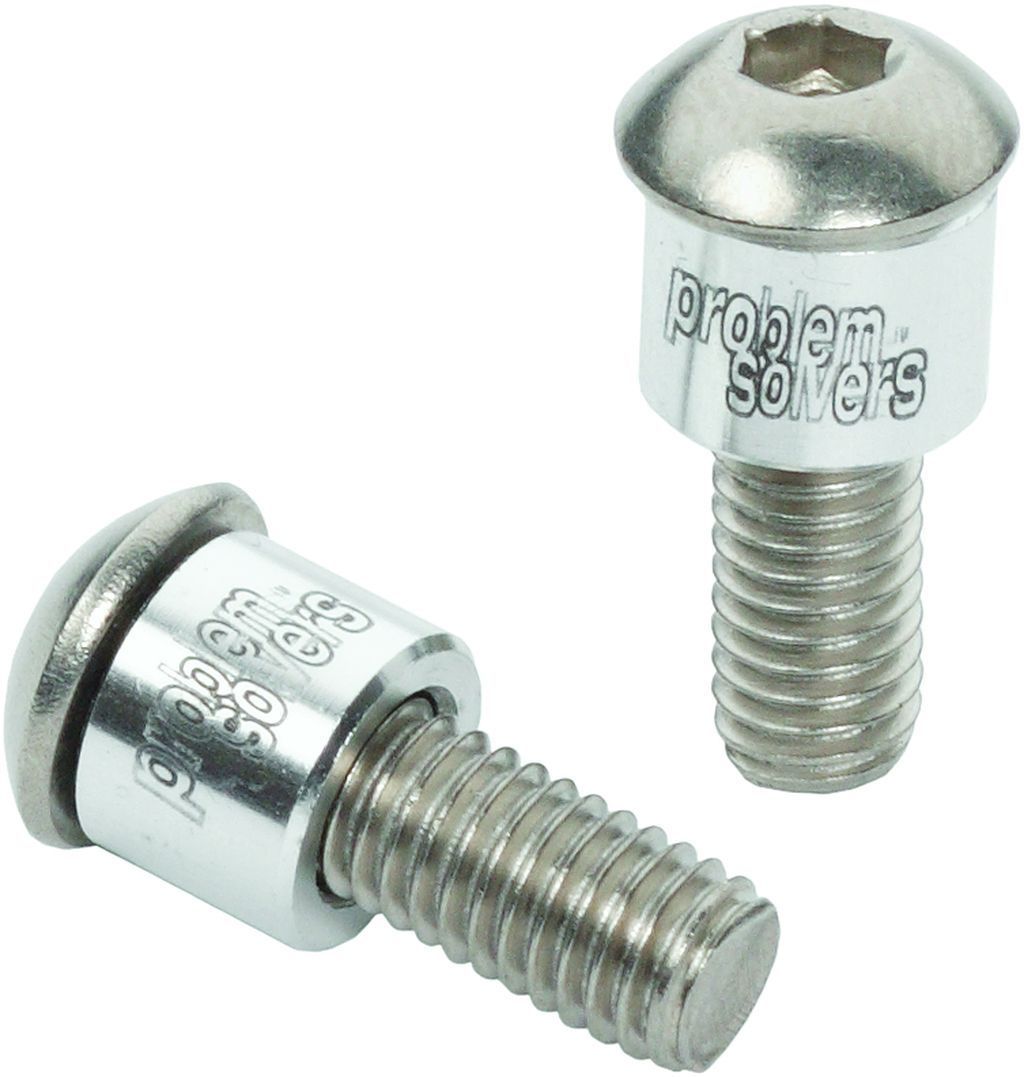 PROBLEM SOLVERS BOTTLE CAGE SPACER SPACER 6MM, INCL. LONG M5 BOLTS, SILVER PROBLEM SOLVERS BOTTLE CAGE SPACER SPACER 6MM, INCL. LONG M5 BOLTS, SILVER