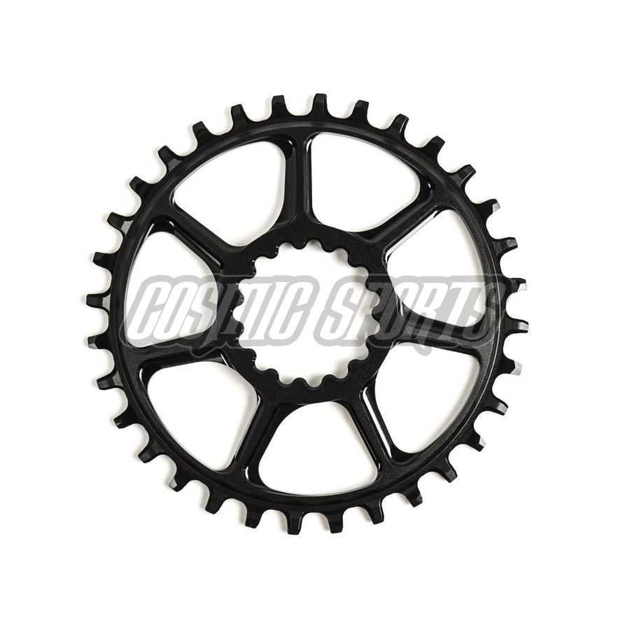 E*THIRTEEN ULTRALIGHT GUIDERING BOOST 5MM OFFSET, 34T., BLACK E*THIRTEEN ULTRALIGHT GUIDERING BOOST 5MM OFFSET, 34T., BLACK