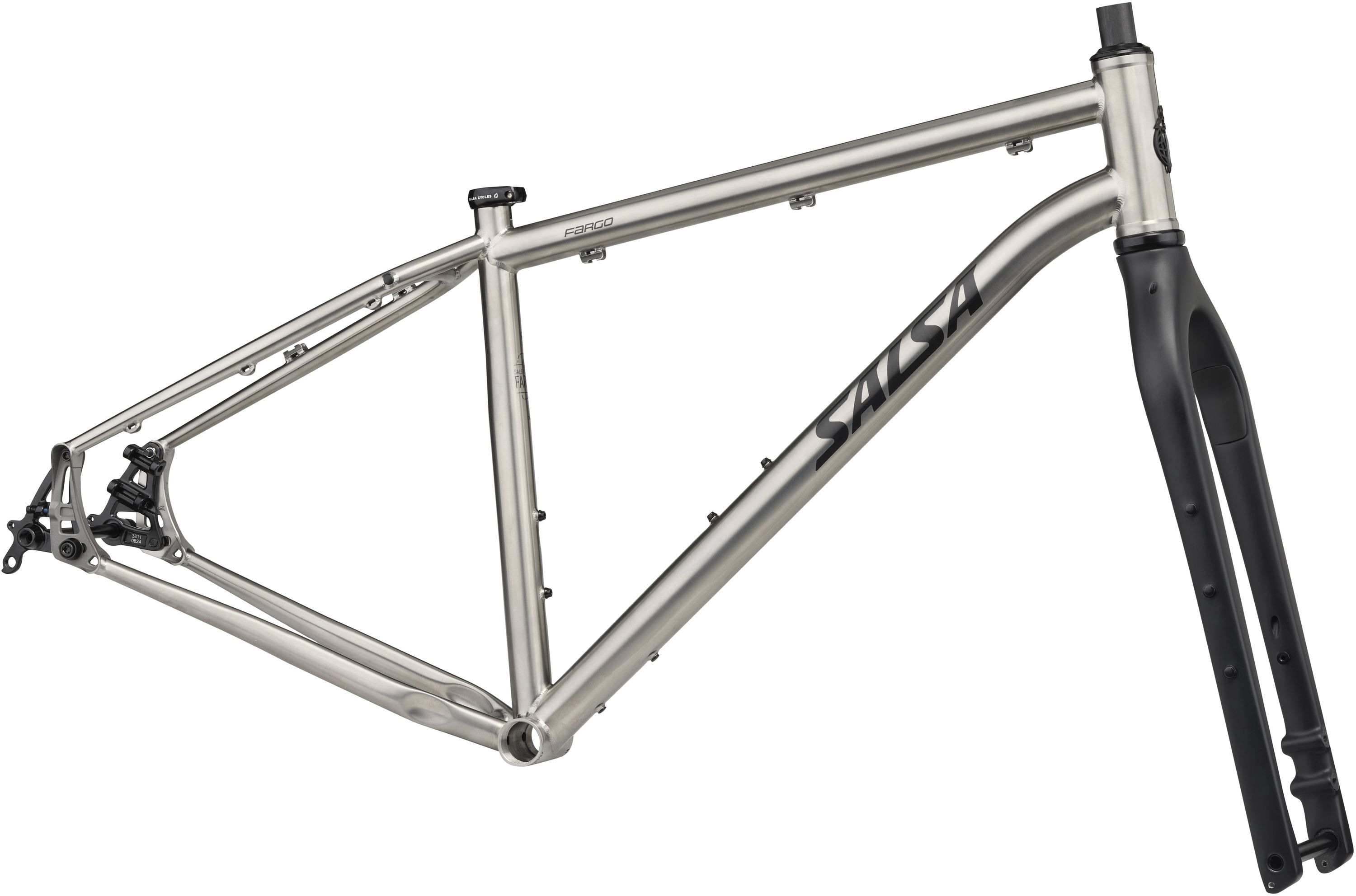 SALSA FARGO TI FRAME SET, 29", L, TITANIUM SALSA FARGO TI FRAME SET, 29", L, TITANIUM