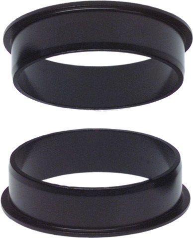 PROBLEM SOLVERS HEADTUBE REDUCER, 37MM TO 34MM/1 1/4" TO 1 1/8", BLACK