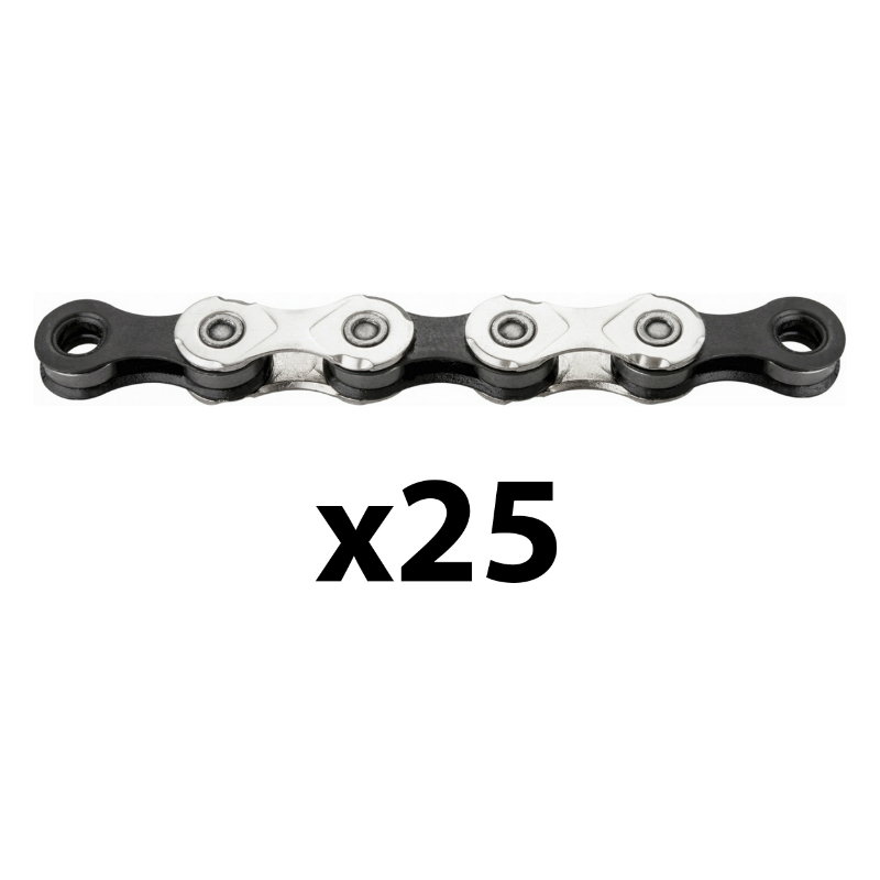CHAINE VELO 11V. ROUTE-VTT KMC GRISE-NOIR 114 MAILLONS COMPATIBLE SHIMANO-SRAM (VENDU AU CARTON DE 25 POUR ATELIER) CHAINE VELO 11V. ROUTE-VTT KMC GRISE-NOIR 114 MAILLONS COMPATIBLE SHIMANO-SRAM (VENDU AU CARTON DE 25 POUR ATELIER)