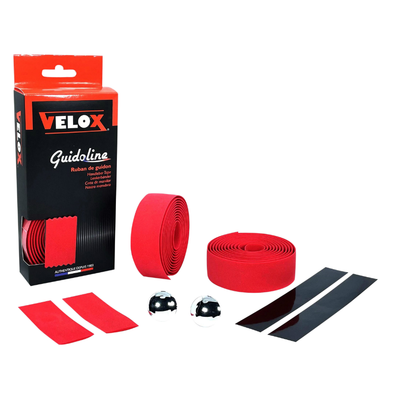 RUBAN DE GUIDON - CINTRE VELOX MAXI CORK ROUGE - GUIDOLINE RUBAN DE GUIDON - CINTRE VELOX MAXI CORK ROUGE - GUIDOLINE