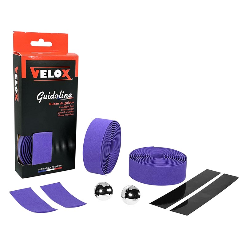 RUBAN DE GUIDON - CINTRE VELOX MAXI CORK VIOLET - GUIDOLINE RUBAN DE GUIDON - CINTRE VELOX MAXI CORK VIOLET - GUIDOLINE