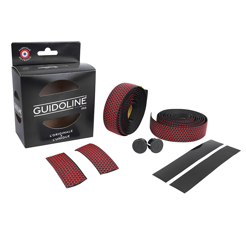 RUBAN DE GUIDON - CINTRE VELOX ULTRA SILICONE 3D 3,5MM ROUGE - GUIDOLINE RUBAN DE GUIDON - CINTRE VELOX ULTRA SILICONE 3D 3,5MM ROUGE - GUIDOLINE