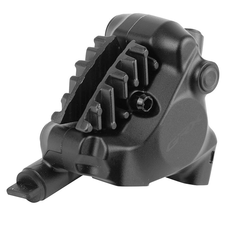 ETRIER FREIN GRAVEL DISQUE HYDRAULIQUE ARRIERE SHIMANO GRX 2 PISTONS FLATMOUNT NOIR (VENDU A L'UNITE) ETRIER FREIN GRAVEL DISQUE HYDRAULIQUE ARRIERE SHIMANO GRX 2 PISTONS FLATMOUNT NOIR (VENDU A L'UNITE)