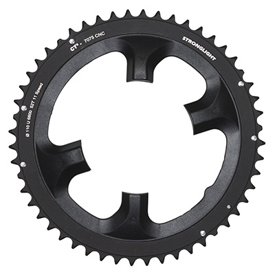 PLATEAU ROUTE 4BRA D.110 POUR SHIMANO ULTEGRA 6800 STRONGLIGHT 52DTS EXTERIEUR NOIR CT2 11V. PLATEAU ROUTE 4BRA D.110 POUR SHIMANO ULTEGRA 6800 STRONGLIGHT 52DTS EXTERIEUR NOIR CT2 11V.
