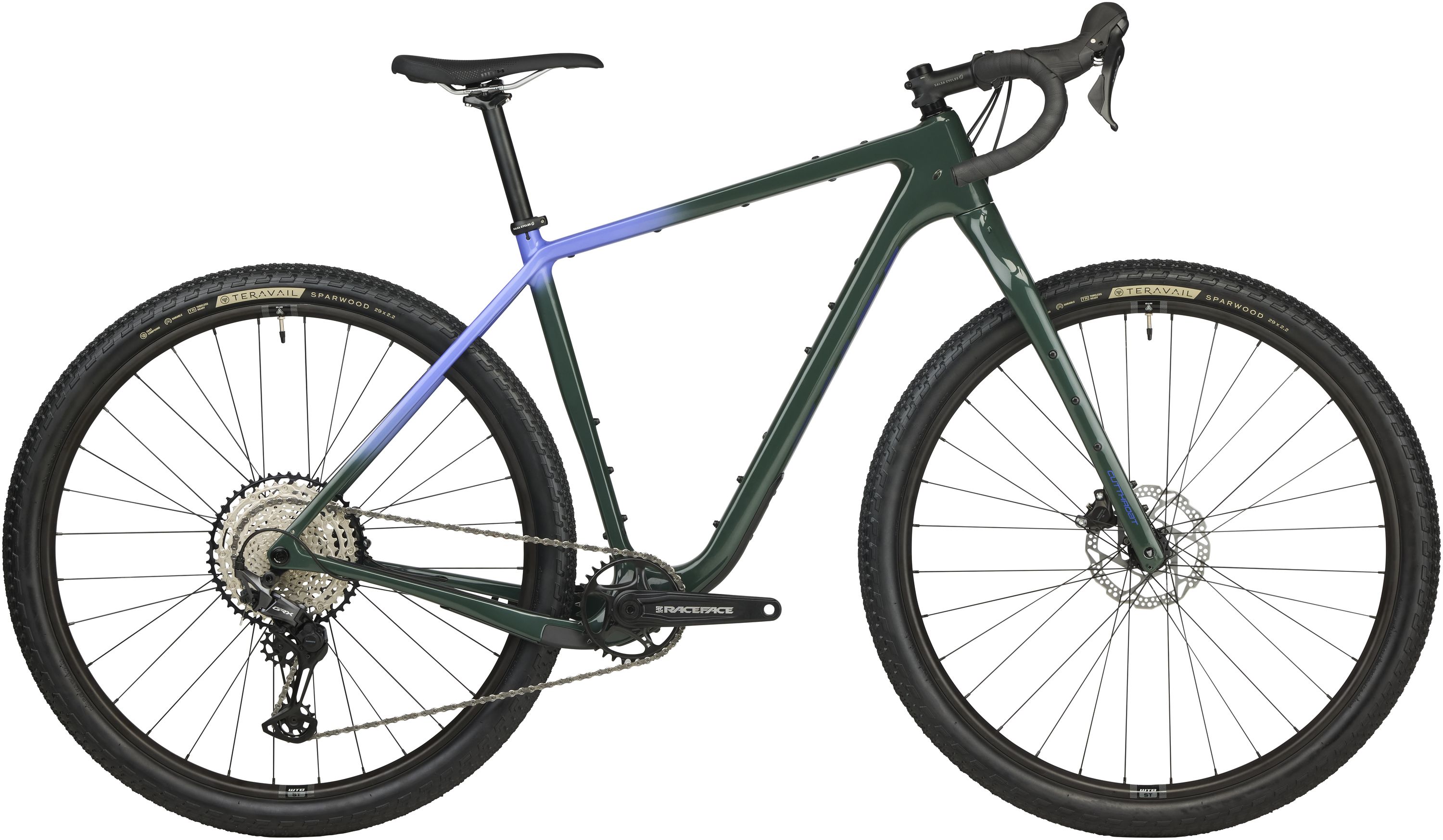 SALSA CUTTHROAT CARBON GRX 610 1X12 BIKE, 29", 54CM, DARK PINE SALSA CUTTHROAT CARBON GRX 610 1X12 BIKE, 29", 54CM, DARK PINE