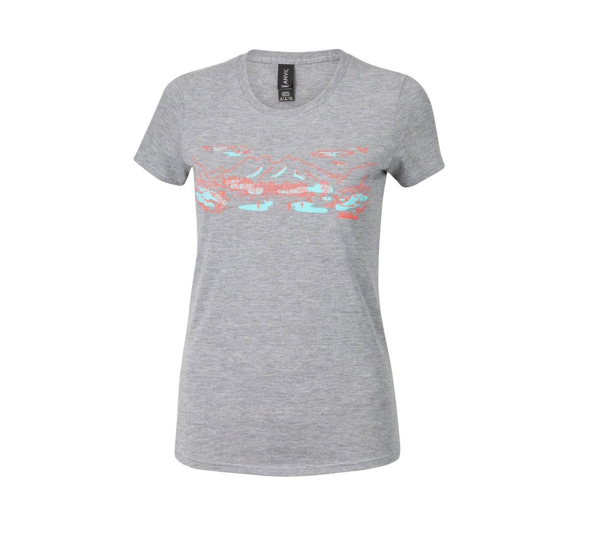 SALSA ELECTRIC WILDERNESS WOMENS T-SHIRT, GRAY, S