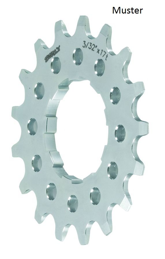 SURLY SPLINED CASSETTE COG, 3/32, SILVER, 18 Z. SURLY SPLINED CASSETTE COG, 3/32, SILVER, 18 Z.