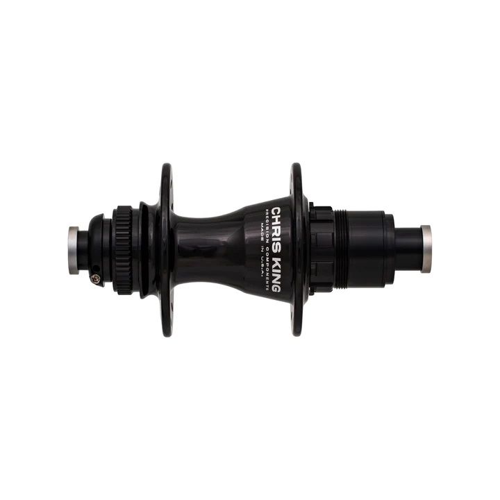 CHRIS KING R45 DISC CENTERLOCK HUB REAR, 142X12MM, 28 H., STEEL-BEARINGS, SHIMANO MICROSPLINE, BLACK CHRIS KING R45 DISC CENTERLOCK HUB REAR, 142X12MM, 28 H., STEEL-BEARINGS, SHIMANO MICROSPLINE, BLACK