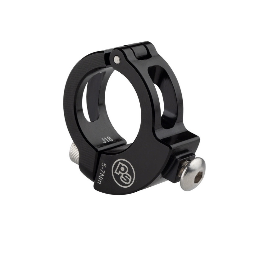 PROBLEM SOLVERS SHIFTER/DROPPER REMOTE BAR CLAMP, SHIMANO I-SPEC II SHIFTER, BLACK PROBLEM SOLVERS SHIFTER/DROPPER REMOTE BAR CLAMP, SHIMANO I-SPEC II SHIFTER, BLACK