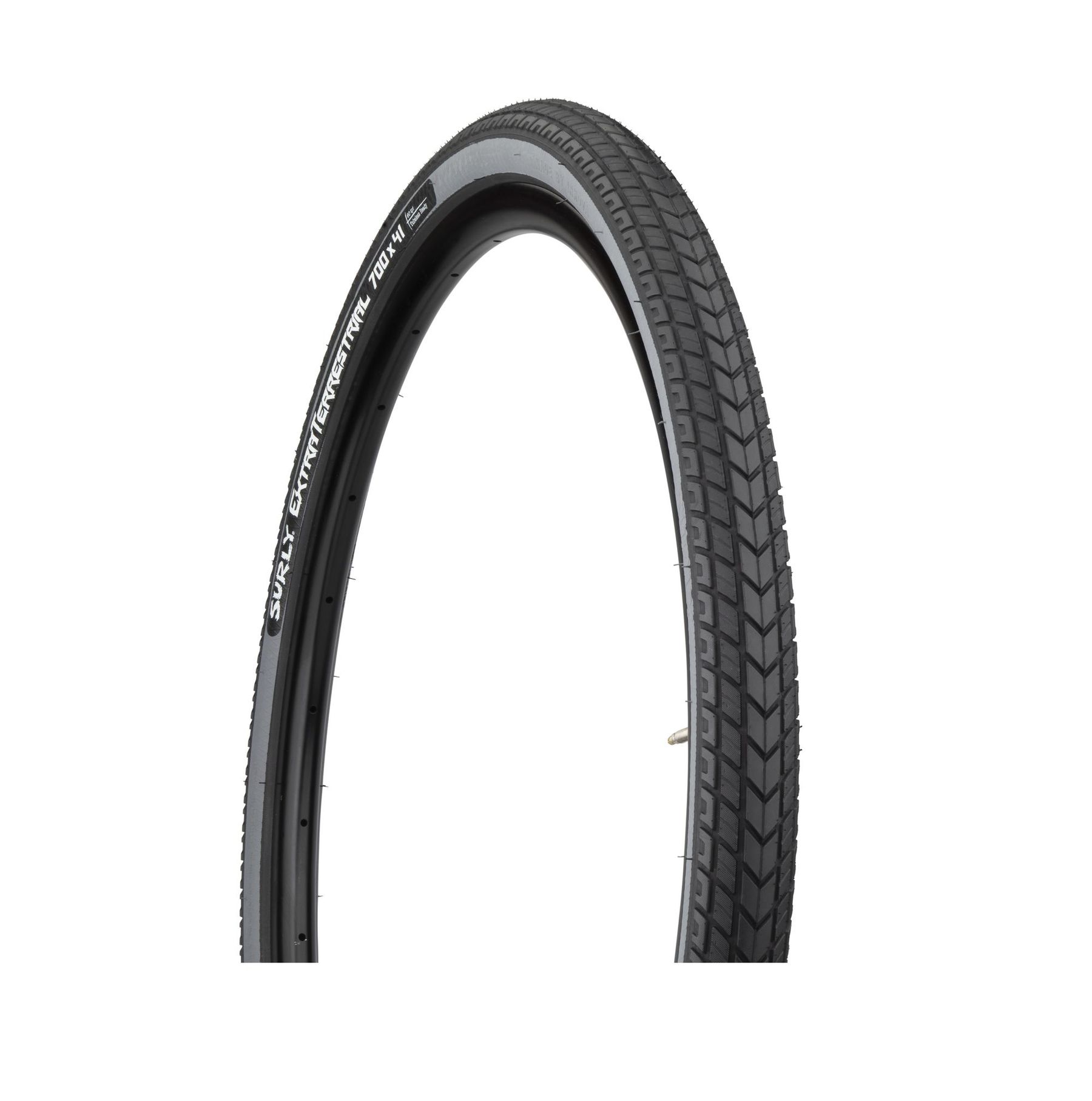 SURLY EXTRATERRESTRIAL FOLDING TIRE, 700X41C, 41-622, 60TPI, TUBELESS READY, BLACK/SLATE SURLY EXTRATERRESTRIAL FOLDING TIRE, 700X41C, 41-622, 60TPI, TUBELESS READY, BLACK/SLATE