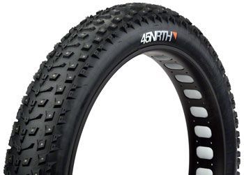 45NRTH DILLINGER 4 FOLDING TIRE, 26X4.0", 100-559, 240 KARBID STUDS, 60TPI, TUBELESS READY 45NRTH DILLINGER 4 FOLDING TIRE, 26X4.0", 100-559, 240 KARBID STUDS, 60TPI, TUBELESS READY