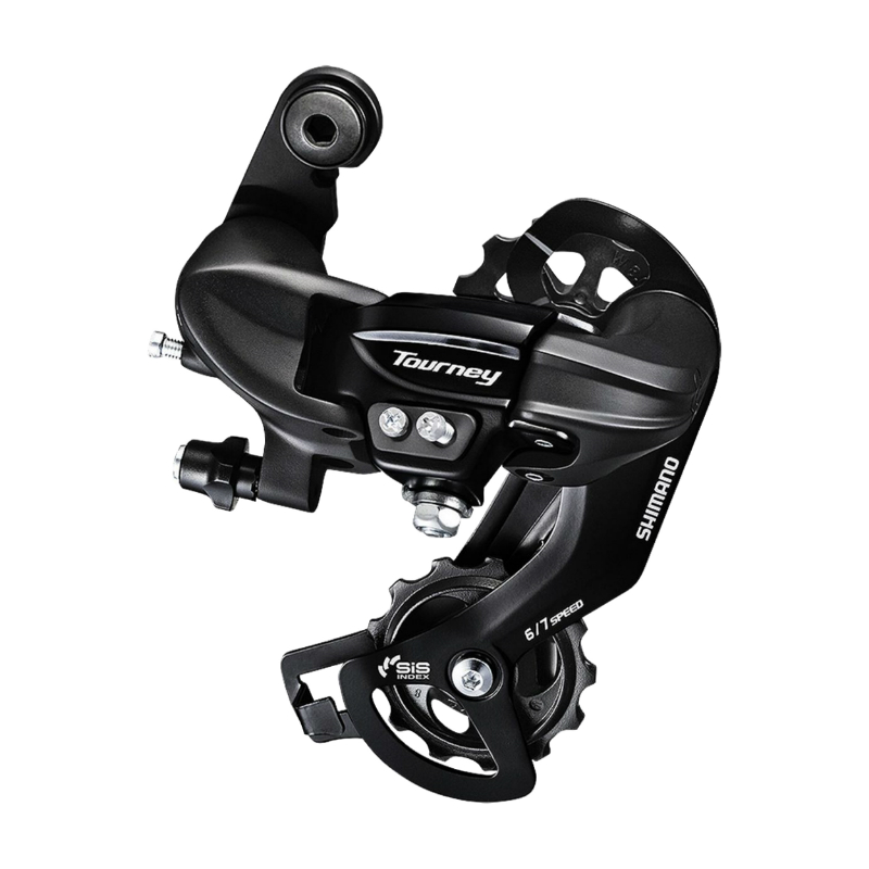DERAILLEUR VTT ARRIERE SHIMANO TY300 6-7V. TOURNEY A VISSER (MONTAGE ATELIER) DERAILLEUR VTT ARRIERE SHIMANO TY300 6-7V. TOURNEY A VISSER (MONTAGE ATELIER)