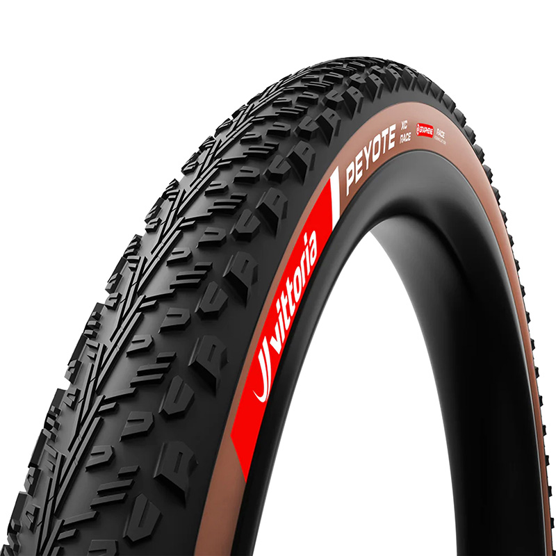 PNEU VTT 29 X 2.25 VITTORIA PEYOTE XC RACE GRAPHENE 2.0 NOIR-MARRON TUBELESS READY TS (55-622) -TERRAIN MIXTE-