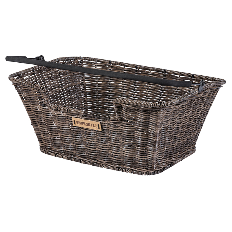 PANIER AVANT - ARRIERE OSIER SYNTHETIQUE BASIL CAPRI FLEX MARRON (31X22X13.5CM) PANIER AVANT - ARRIERE OSIER SYNTHETIQUE BASIL CAPRI FLEX MARRON (31X22X13.5CM)