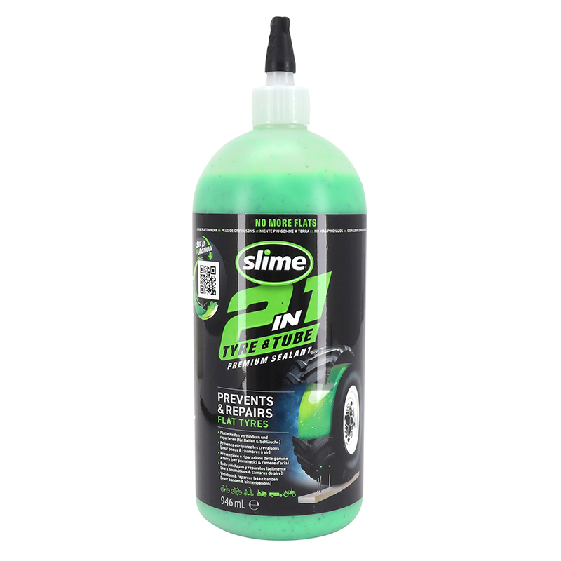 PREVENTIF ANTI-CREVAISON SLIME 2 EN 1 POUR CHAMBRE A AIR ET PNEU TUBELESS (946ML) PREVENTIF ANTI-CREVAISON SLIME 2 EN 1 POUR CHAMBRE A AIR ET PNEU TUBELESS (946ML)