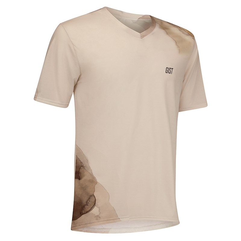 MAILLOT GIST HOMME DISCOVER MANCHES COURTES BEIGE XL    -5368