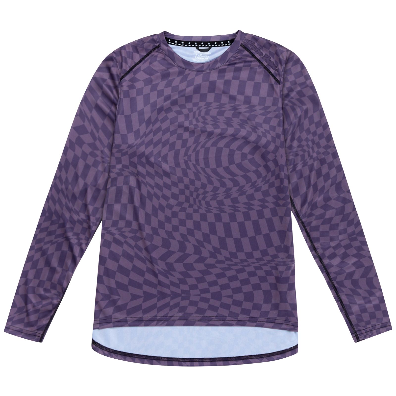 TROY LEE DESIGNS WOMENS LILIUM LS JERSEY, TWISTED CHECKERS, DEEP PURPLE, S, S TROY LEE DESIGNS WOMENS LILIUM LS JERSEY, TWISTED CHECKERS, DEEP PURPLE, S, S